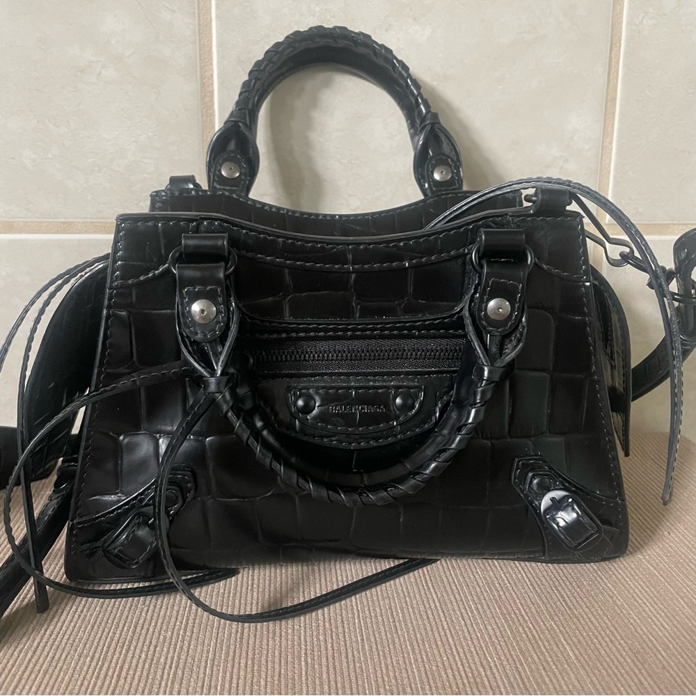 *Authentic* Balenciaga Neo Class City Mini croc bag